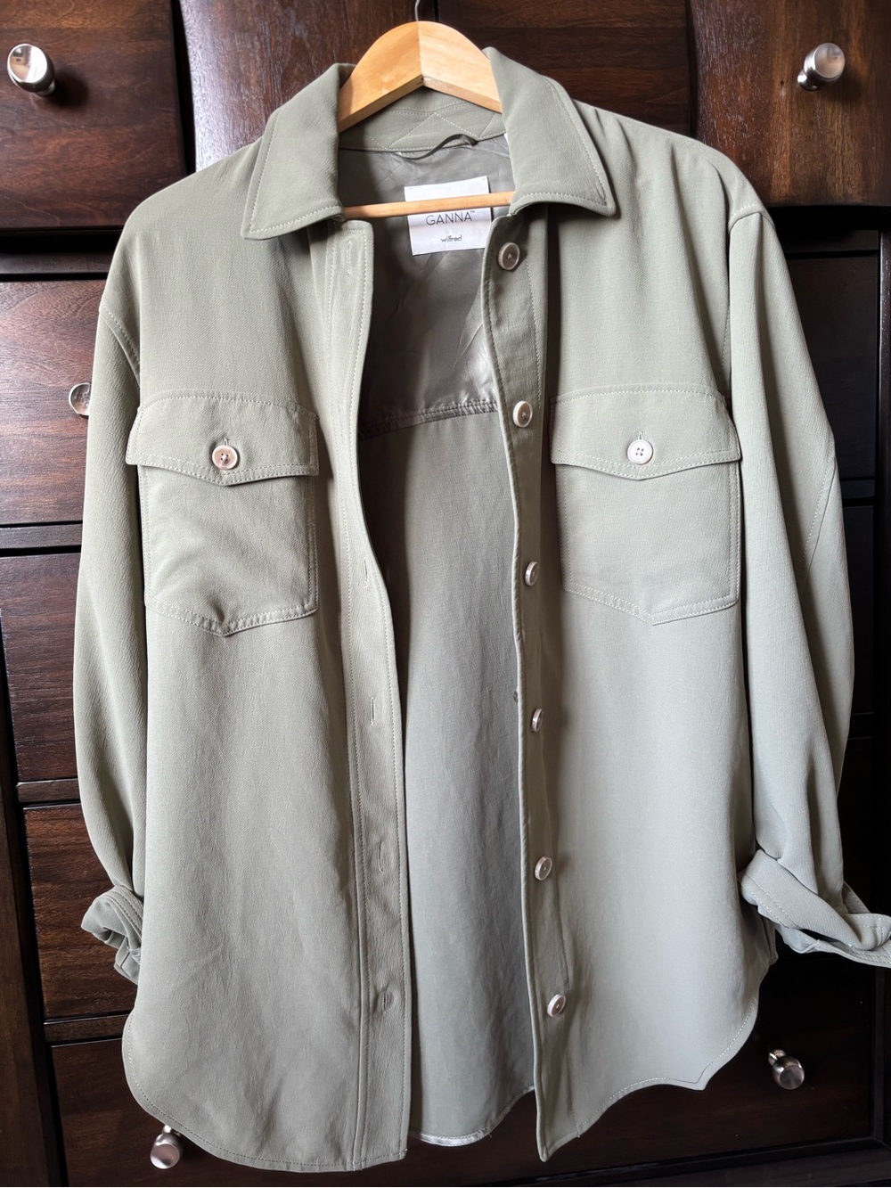 Wilfred The Ganna in Crepette - Shirt Jacket sz S